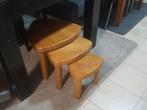 Mooie Kleine Robuste Bijzettafels. (Set), Ophalen, Minder dan 45 cm, Minder dan 55 cm, Gebruikt