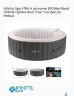 Defecte Infinite Spa XTRA Jacuzzi - 4 persoons, Tuin en Terras, Bubbelbaden en Hottubs, Ophalen, Gebruikt, Afdekzeil, Opblaasbaar