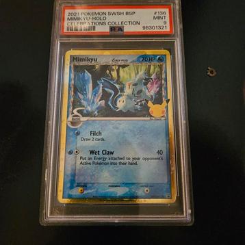 Mimikyu celebrations promo cosmos holo psa 9 beschikbaar voor biedingen