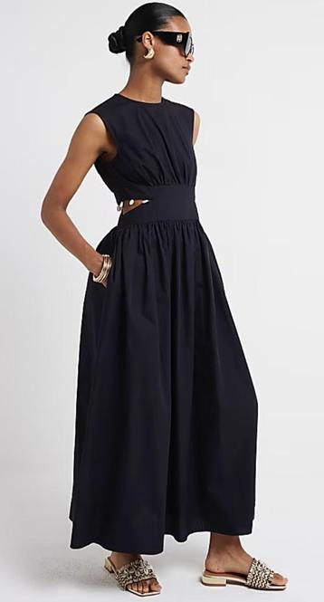 Nieuw leuke zwarte cut-out jurk River Island xs 8 34 beschikbaar voor biedingen