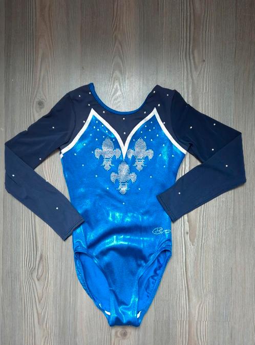 Turnpakje maat 152 158 164, Sport en Fitness, Turnen, Zo goed als nieuw, Turnpak(je), Kindermaat 146 t/m 176, Blauw, Ophalen of Verzenden