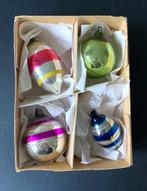 4 oude Ajeko Kerstballen, Diversen, Ophalen of Verzenden, Gebruikt