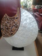 Schemerlamp Schelp - Sfeervol & Bijzonder, Huis en Inrichting, Lampen | Vloerlampen, Gebruikt, Hout, Ophalen of Verzenden, Minder dan 100 cm