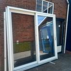 Te koop kunststof schuifpui met schuifdeur., Ophalen, Gebruikt, Schuifdeur, Glas