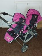 Poppen duo wandelwagen, Kinderen en Baby's, Speelgoed | Poppen, Ophalen of Verzenden, Zo goed als nieuw, Overige typen