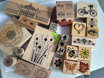 Houten stempels diverse merken oa SU, Hero Arts, PSX beschikbaar voor biedingen