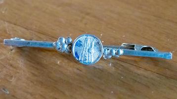 Devotie speldje Antiek zilver beschikbaar voor biedingen