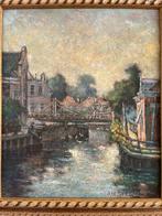 Broer de Boer; pastel dorps tafereel, Ophalen of Verzenden
