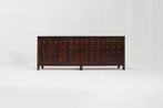 Vintage Brutalist Sideboard, Ophalen, 200 cm of meer, 25 tot 50 cm, Overige houtsoorten
