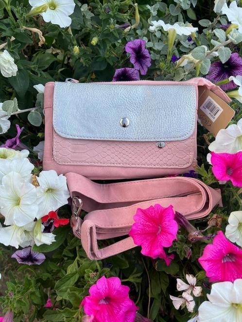 Schoudertasje roze (advr 29), Sieraden, Tassen en Uiterlijk, Tassen | Schoudertassen, Nieuw, Overige merken, Roze, Ophalen of Verzenden