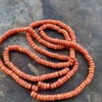 super bloedkoraal ANTIEKE kralen!!!! 60cm, Sieraden, Tassen en Uiterlijk, Antieke sieraden, Verzenden, Ketting