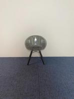 4 x Vergaderstoel Pedrali Gliss, zwart, zwart 4-poot frame, Ophalen, Gebruikt, Zwart, Vier