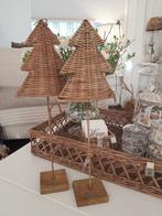 Nieuw riviera maison rattan kerst boompjes  2 stuks, Ophalen of Verzenden, Nieuw