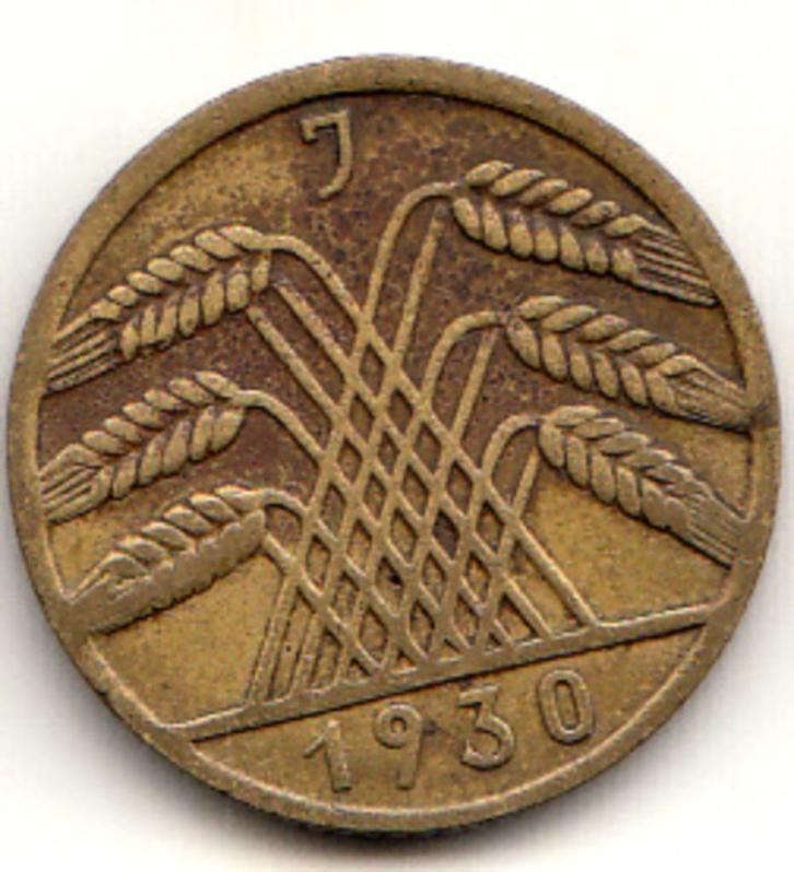 Duitsland - Weimar Repuliek 10 Reichspfennig 1930J -KM#40, Postzegels en Munten, Munten | Europa | Niet-Euromunten, Duitsland