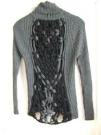 Nü by Staff prachtig grijs wollen vest opengewerkt rugdeel, Kleding | Dames, Maat 38/40 (M), Nü by Staff, Nieuw, Ophalen of Verzenden