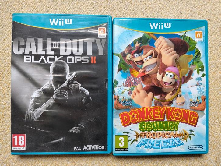 Wii U Games: Call of Duty & Donkey Kong, Spelcomputers en Games, Games | Nintendo Wii U, Gebruikt, Platform, 1 speler, Vanaf 3 jaar