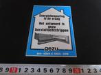 sticker Nijkerk GEZU  borsteltochtstrippen, Ophalen, Zo goed als nieuw