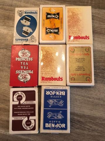 speelkaarten (thema koffie/thee) beschikbaar voor biedingen