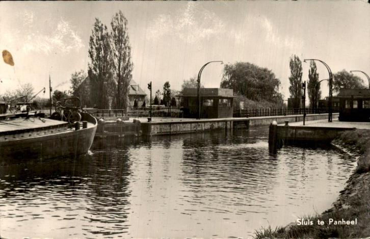 Sluis te Panheel, Verzamelen, Ansichtkaarten | Nederland, Gelopen, Limburg, Voor 1920, Ophalen of Verzenden