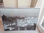 Muurplaat Parijs met lijst - 140x100, Ophalen