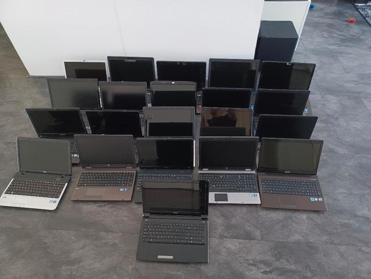 TE KOTE KOOP PARTIJ 20 stuk LAPTOPS, Computers en Software, Windows Laptops, Gebruikt, 15 inch, HDD, Onbekend, 4 GB, Ophalen