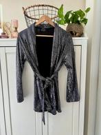 Bershka glitter vest  maat S, Maat 38/40 (M), Zwart, Zo goed als nieuw, Bershka