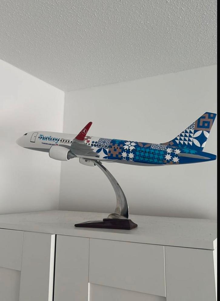 Turkish Airlines Metalen Modelvliegtuig, Verzamelen, Automerken, Motoren en Formule 1, Zo goed als nieuw, Ophalen of Verzenden
