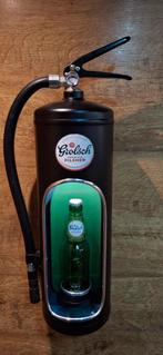 Grolsch brandblusser lamp, Ophalen of Verzenden, Zo goed als nieuw, Reclamebord, Plaat of Schild, Grolsch