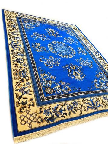 Grote Chinees tapijt - vloerkleed Art deco klassiek 370x280 beschikbaar voor biedingen