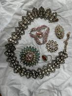 Lot sieraden broche alles €17,50, Ophalen of Verzenden, Overige materialen, Broche