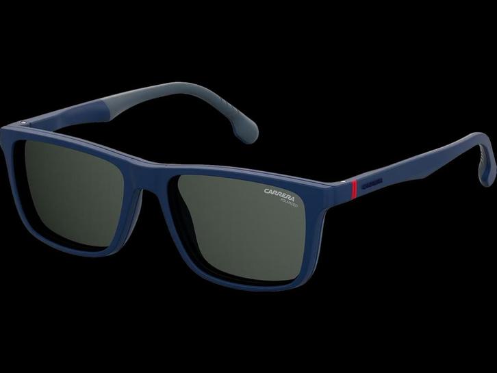 Carrera Click-On Zonnebril | Mat Blauw | 4009/CS | Heren, Sieraden, Tassen en Uiterlijk, Zonnebrillen en Brillen | Heren, Nieuw