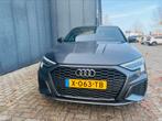 Audi A3 Sportback 40 Tfsie 204pk S-tronic 3xS-Line Pano, Auto's, Audi, Zwart, 4 cilinders, Leder en Stof, Plug-in hybride