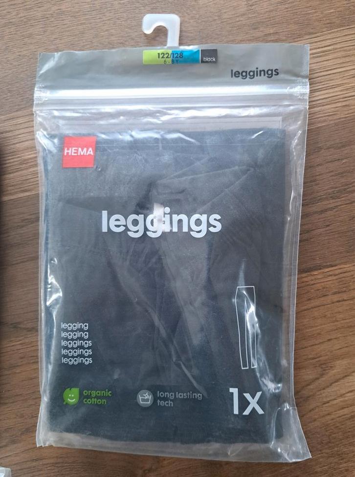 Hema legging, zwart, NIEUW, maat 122/128, Kinderen en Baby's, Kinderkleding | Maat 122, Nieuw, Meisje, Broek, Ophalen of Verzenden