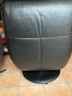 Vintage Zwarte Leren Relaxfauteuil - Sanders Meubelstad, Ophalen, Gebruikt, Leer, 75 tot 100 cm