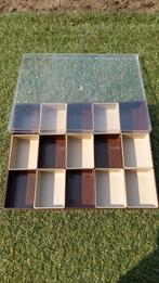 Vintage Kunststof Organizer met Deksel, Kunststof, Gebruikt, Schaal, Ophalen of Verzenden