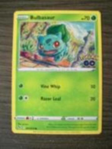 4121. Nieuwe Pokemon GO kaart BULBASAUR HP 70 (001/078) beschikbaar voor biedingen