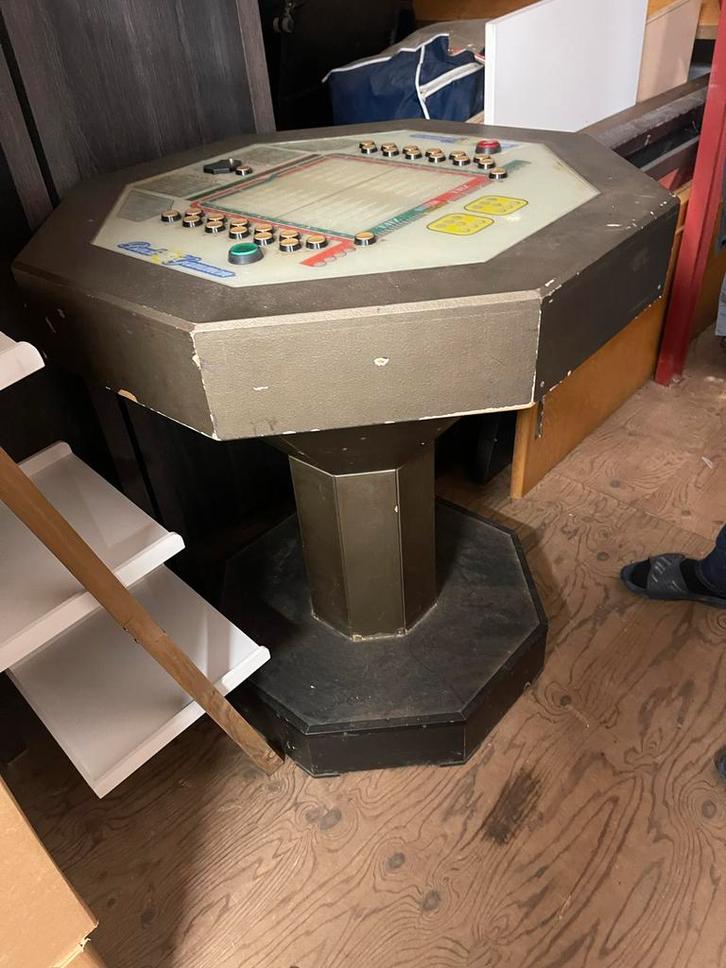 Vintage Backgammon Gokkast Tafel, Hobby en Vrije tijd, Gezelschapsspellen | Bordspellen, Ophalen of Verzenden