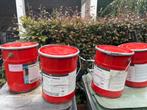 Keim Granital Spezial Verf - 4 Blikken, Doe-het-zelf en Verbouw, Verf, Beits en Lak, Gebruikt, 5 tot 10 liter, Wit, Ophalen of Verzenden