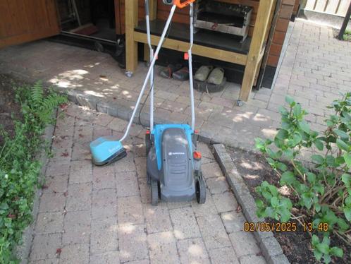 elektrische grasmaaier en grasstrimmer, Tuin en Terras, Grasmaaiers, Gebruikt, Elektrische grasmaaier, 30 t/m 39 cm, Cirkelmaaier