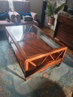 Prachtige grote Engelse salontafel met laatjes, Huis en Inrichting, Tafels | Salontafels, Ophalen, 100 tot 150 cm, 50 tot 100 cm