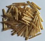 100 goud kleur glas tube buis kralen 2 cm, Hobby en Vrije tijd, Kralen en Sieraden maken, Verzenden, Nieuw, Kraal