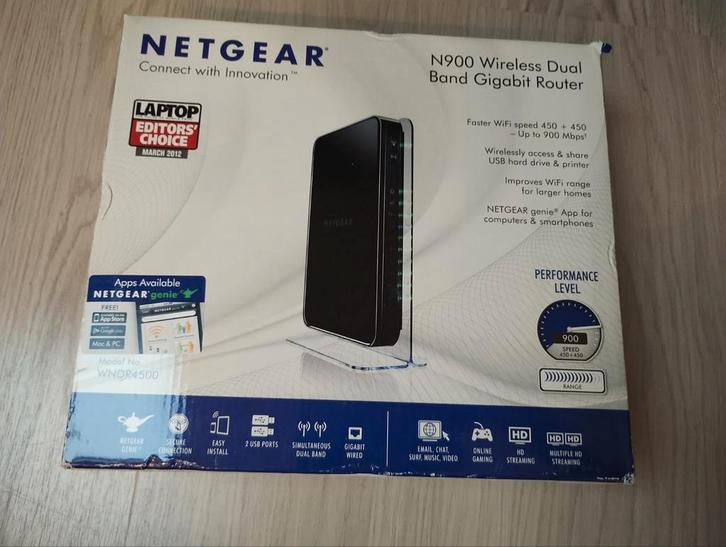 NETGEAR WNDR4500, Computers en Software, Netwerk switches, Gebruikt, Ophalen of Verzenden