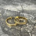 14k gouden oorbellen versace prachtig model, Ophalen of Verzenden, Nieuw, Goud