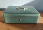 Vintage Metalen Geldkistje, Minder dan 50 cm, Gebruikt, Minder dan 50 cm, Ophalen of Verzenden