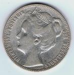 22-1756 Nederland 1 gulden 1907, 1 gulden, Verzenden, Zilver, Koningin Wilhelmina