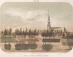 Broek in Waterland Gezigt van den straatweg genomen ca. 1857, Antiek en Kunst, Kunst | Etsen en Gravures, Ophalen of Verzenden