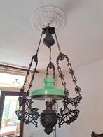 Antieke hanglamp - groen, Antiek en Kunst, Antiek | Lampen, Ophalen