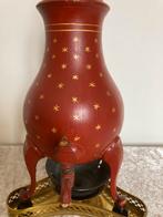 Antieke Haagsche Koffiekan Koper Rood Goud Sterren, Ophalen of Verzenden