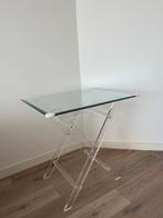 Glazen Sidetables/Salontafels, Huis en Inrichting, Tafels | Sidetables, Ophalen, Gebruikt, 50 tot 100 cm, Glas