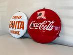 Set Fanta & Coca Cola emaille borden, Antiek en Kunst, Antiek | Emaille, Ophalen of Verzenden
